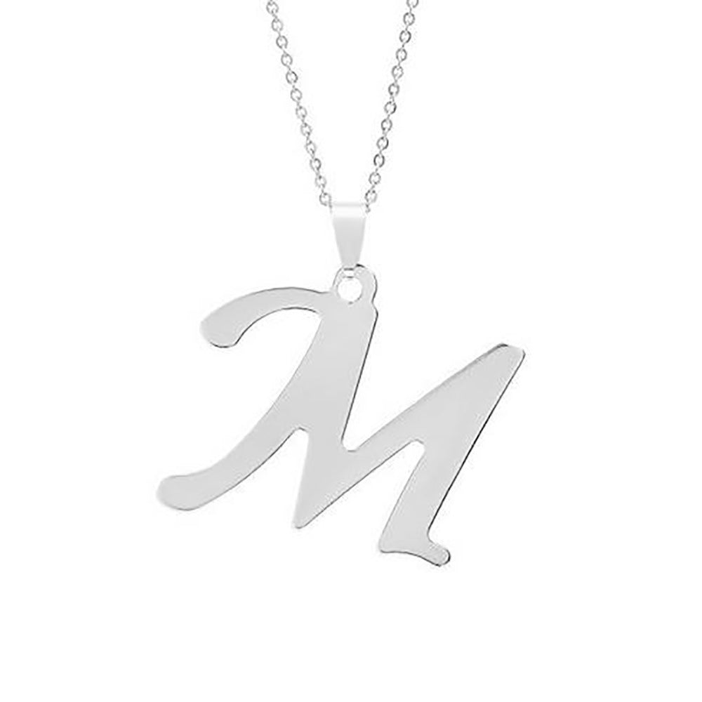 Elegant Flat Letter Necklace – Personalized Jewelry