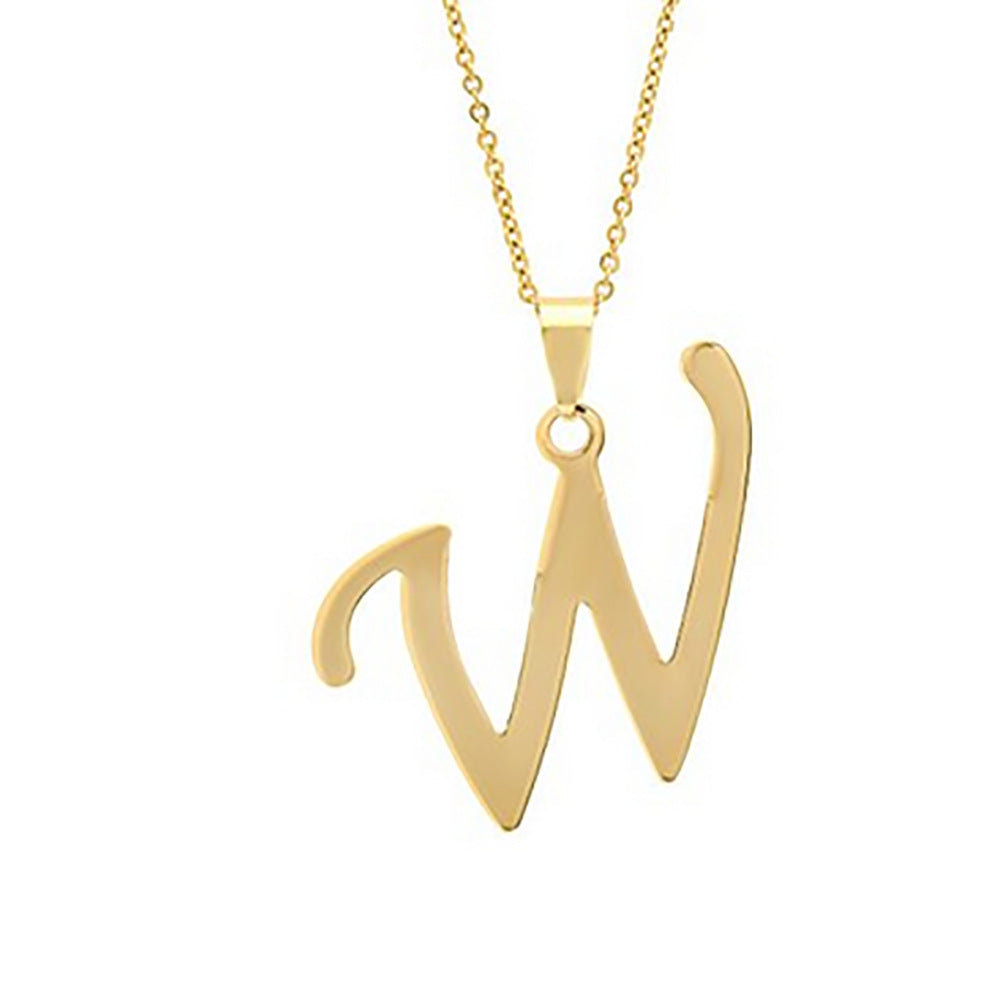 Elegant Flat Letter Necklace – Personalized Jewelry