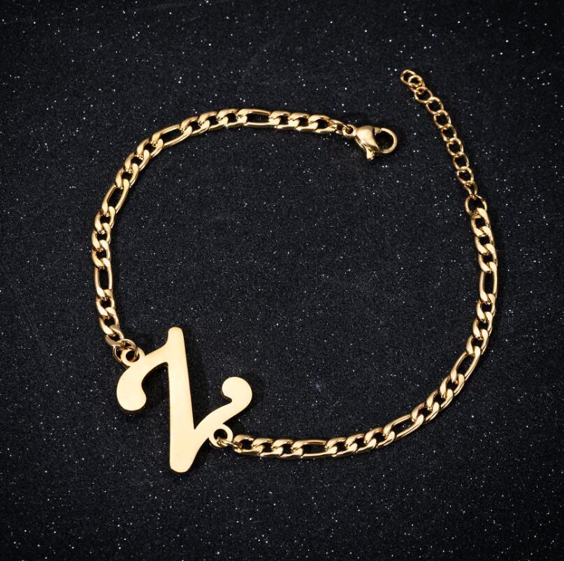 Bold Golden Letter Bracelet