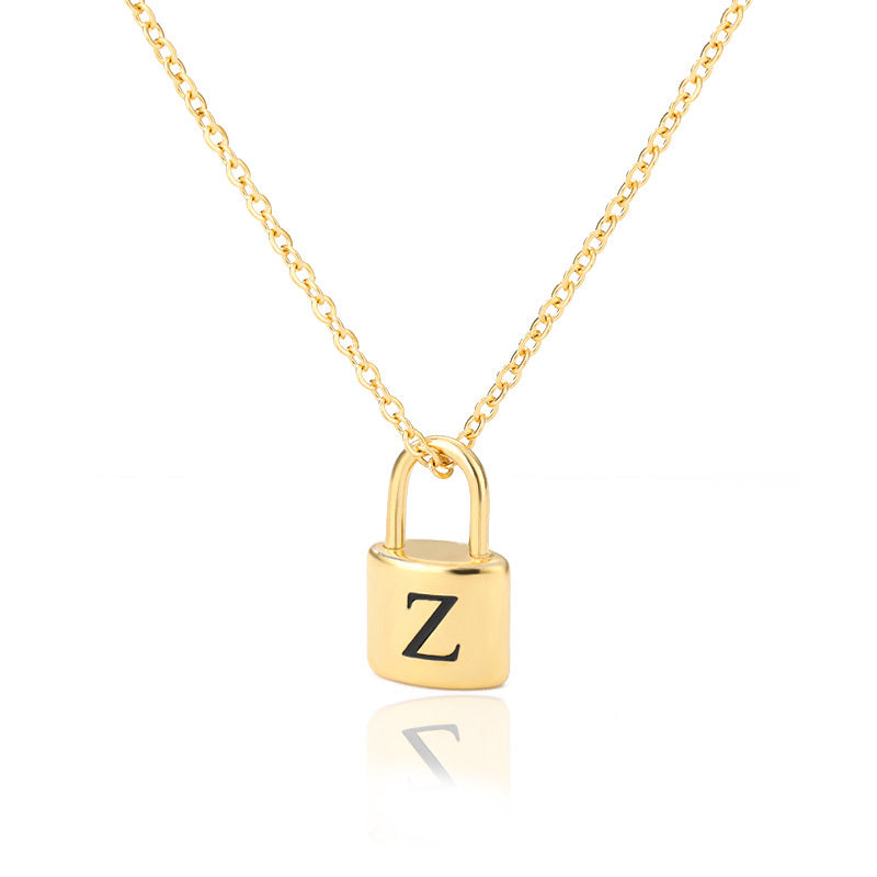 Lock & Love Initial Necklace