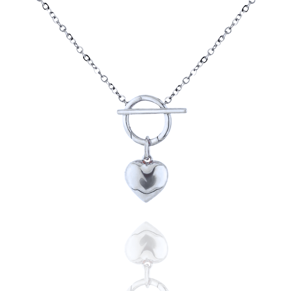 Golden Heart Pendant Necklace