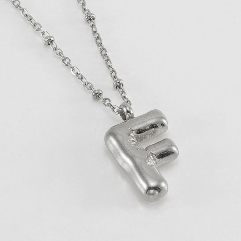 Fashion Bubble Letter Necklace