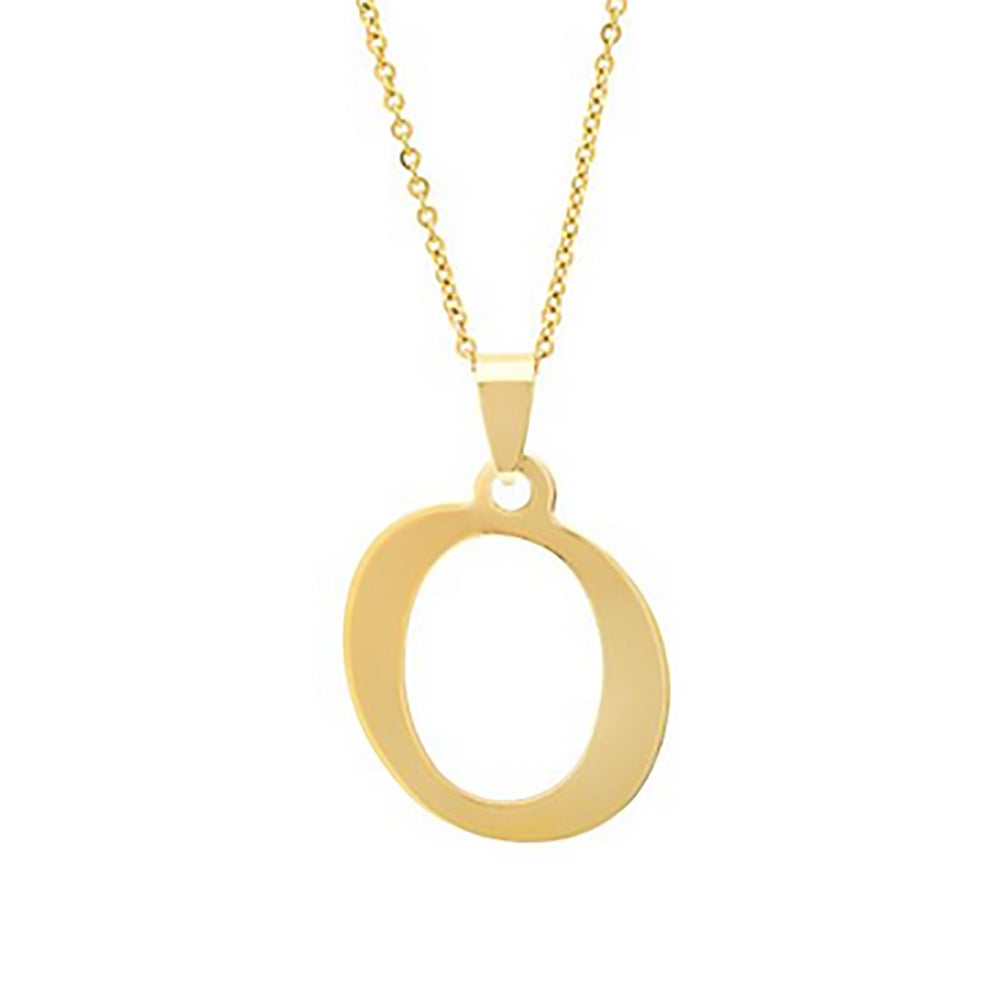 Elegant Flat Letter Necklace – Personalized Jewelry