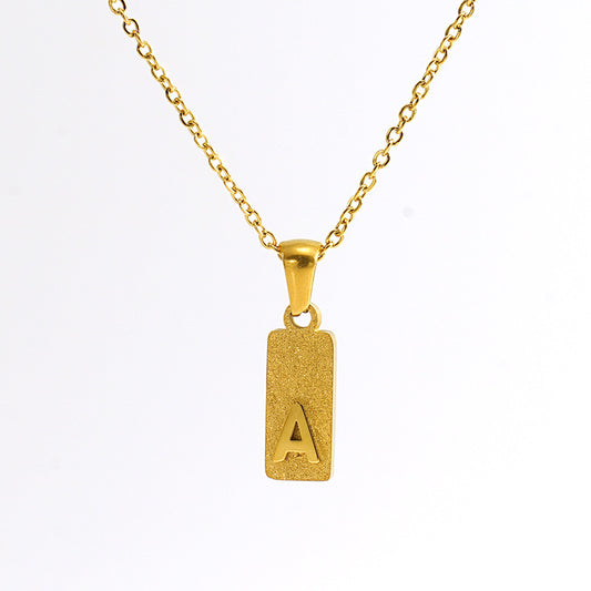 Urban Block Letter Necklace