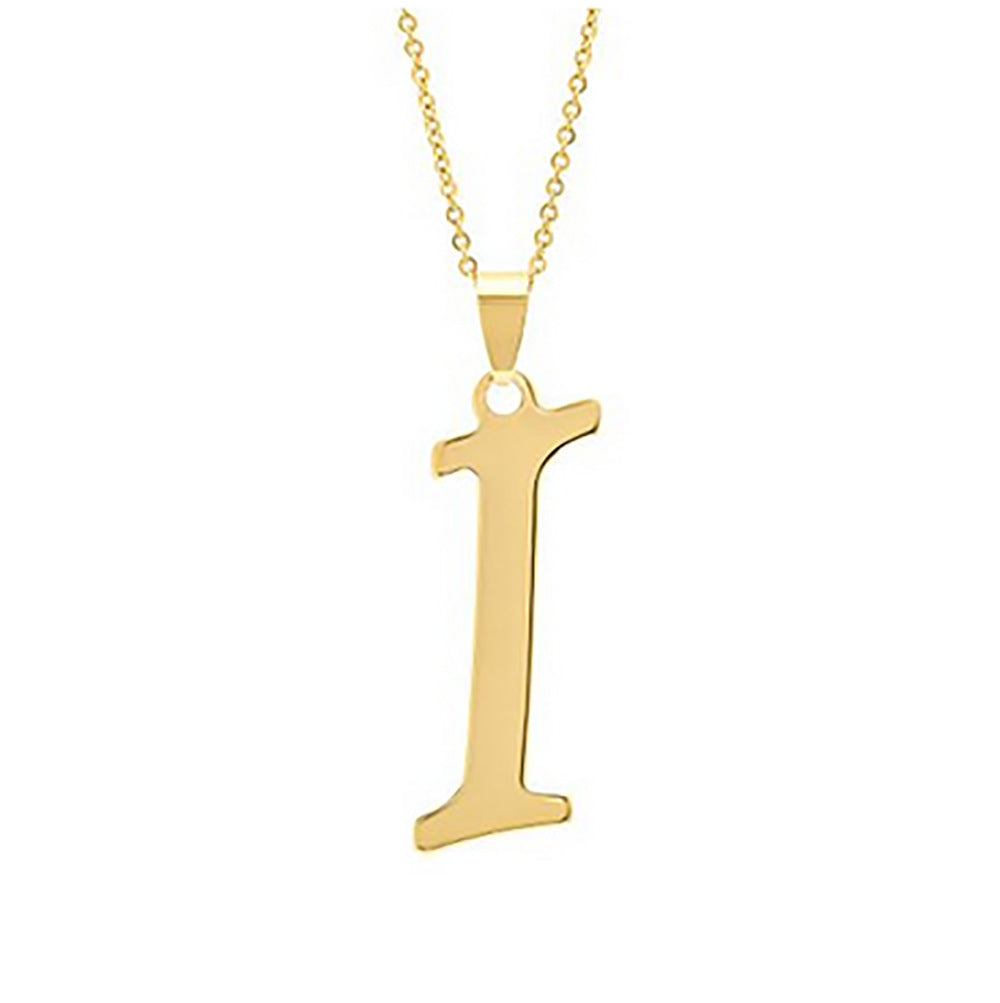Elegant Flat Letter Necklace – Personalized Jewelry
