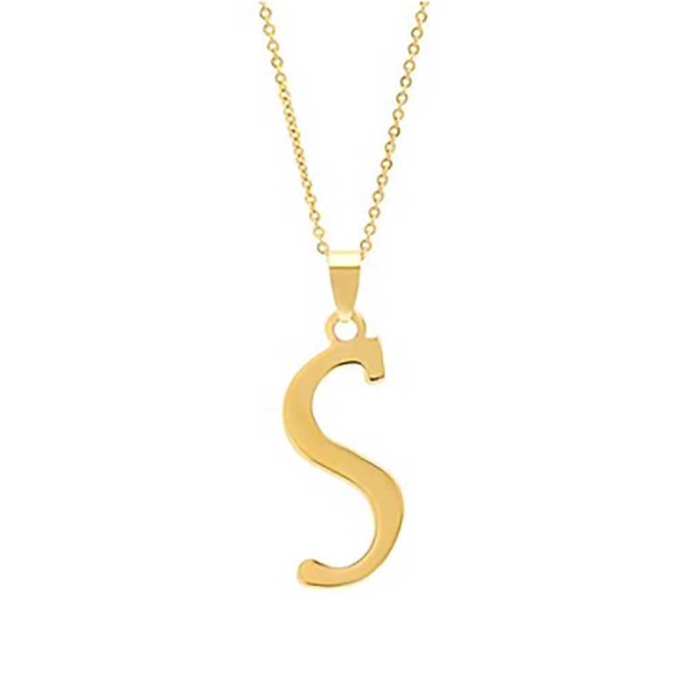 Elegant Flat Letter Necklace – Personalized Jewelry