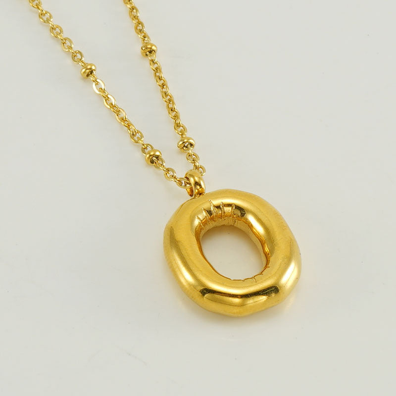 Fashion Bubble Letter Necklace
