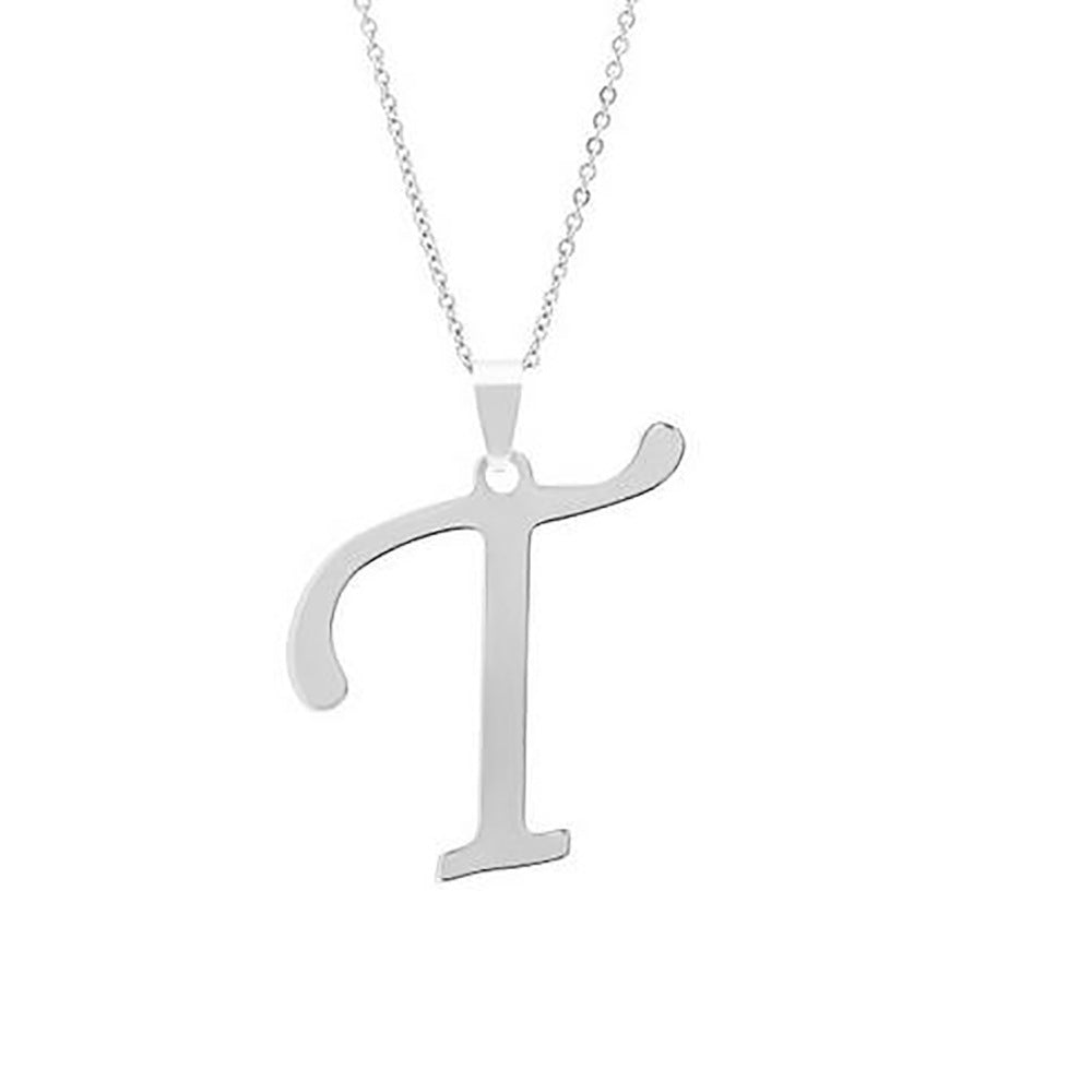 Elegant Flat Letter Necklace – Personalized Jewelry