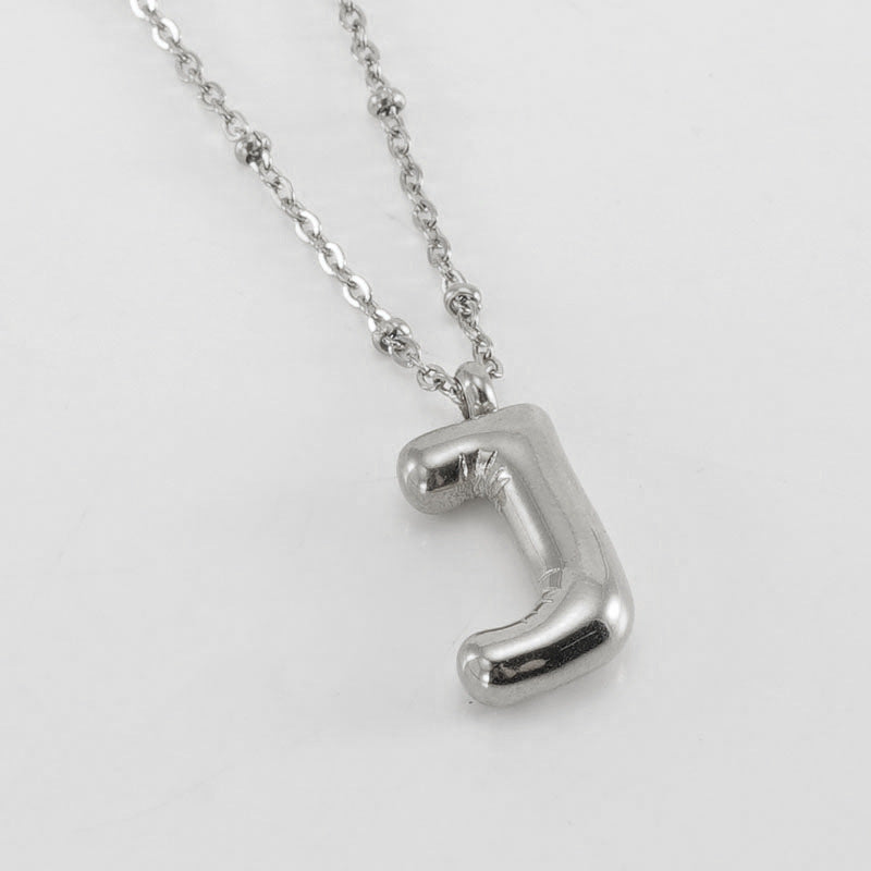 Fashion Bubble Letter Necklace
