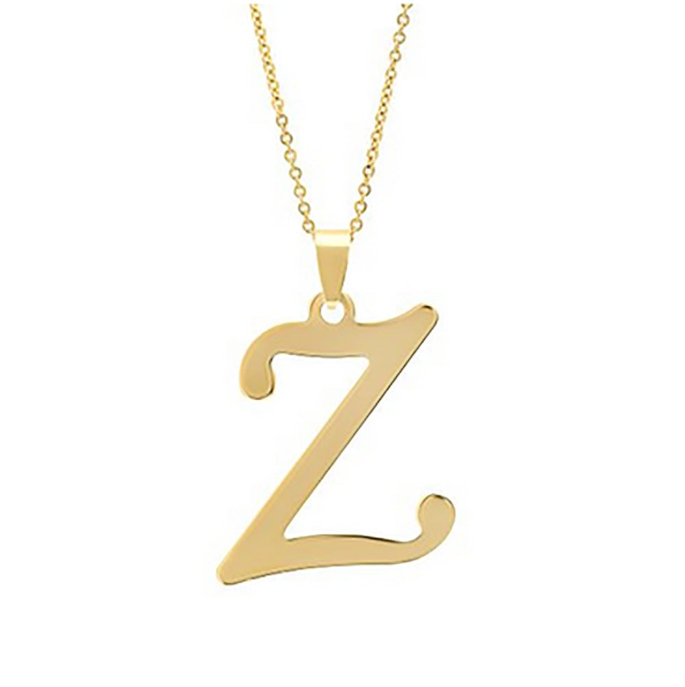 Elegant Flat Letter Necklace – Personalized Jewelry