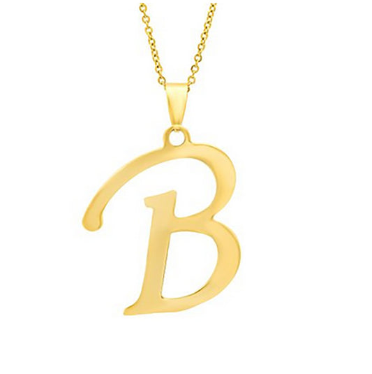 Elegant Flat Letter Necklace – Personalized Jewelry