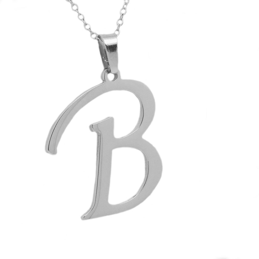 Elegant Flat Letter Necklace – Personalized Jewelry