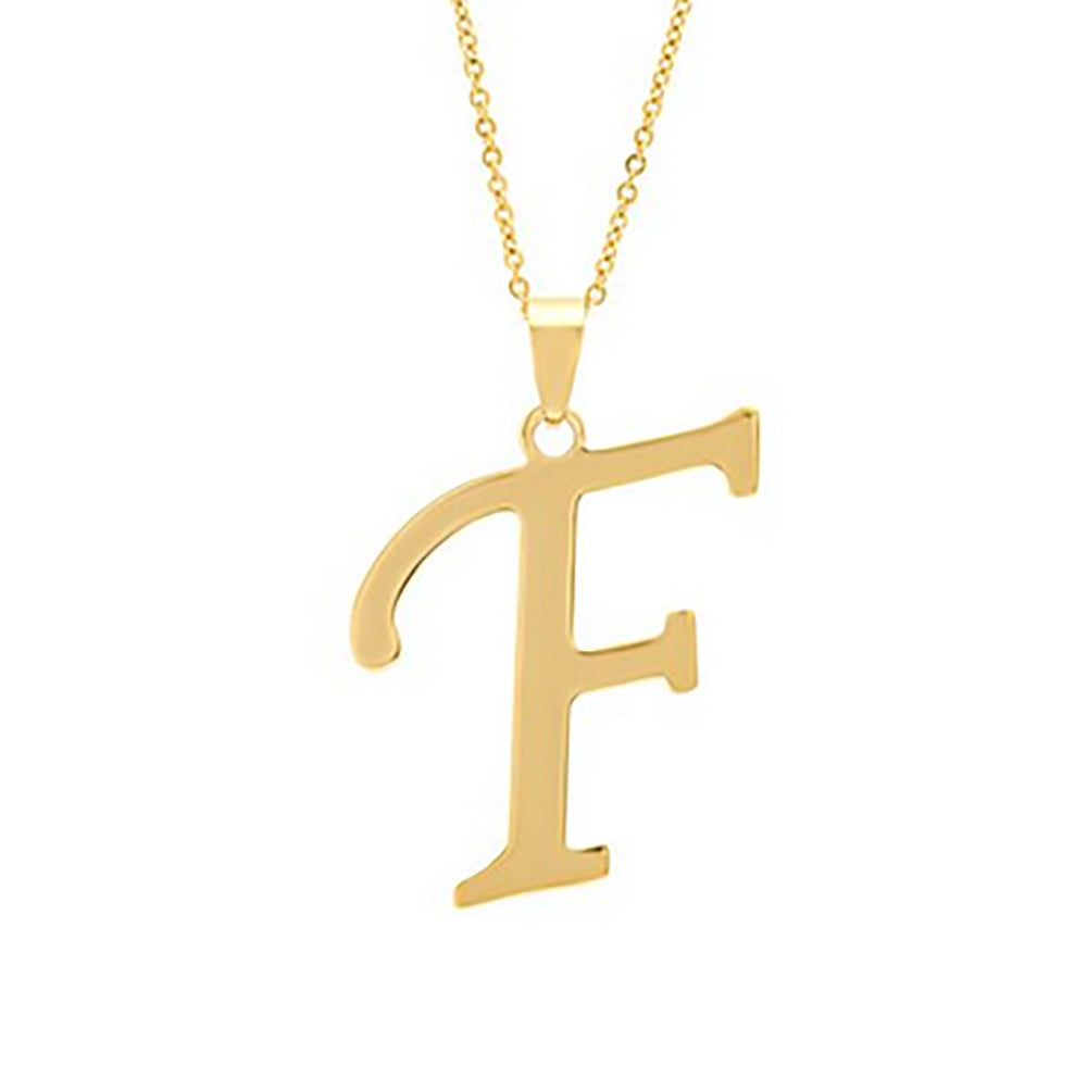 Elegant Flat Letter Necklace – Personalized Jewelry