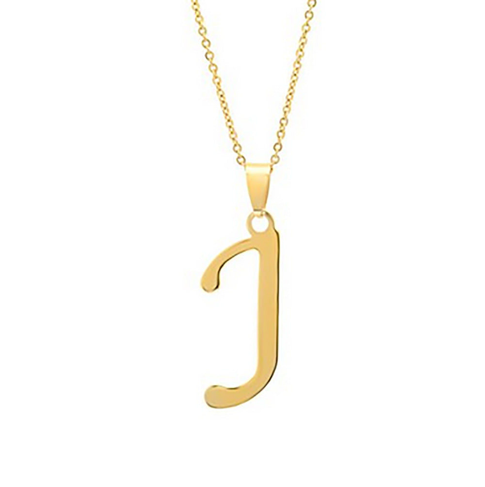 Elegant Flat Letter Necklace – Personalized Jewelry