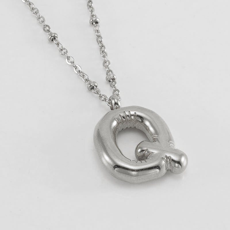 Fashion Bubble Letter Necklace