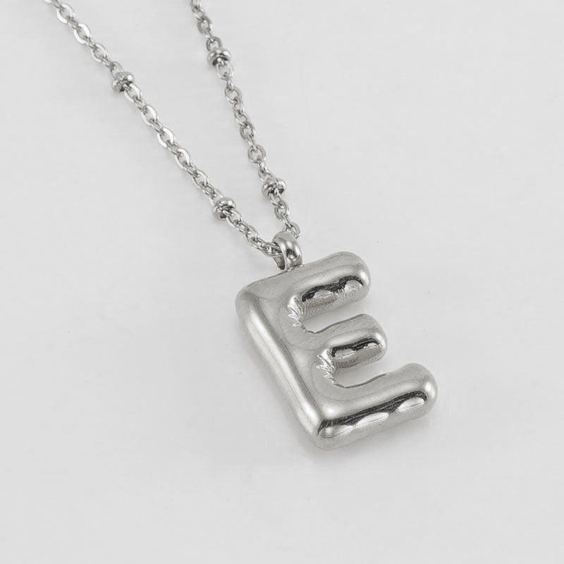 Fashion Bubble Letter Necklace