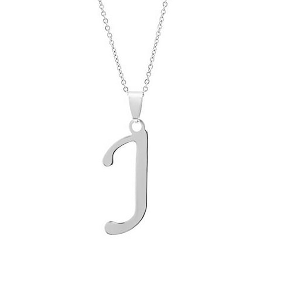 Elegant Flat Letter Necklace – Personalized Jewelry