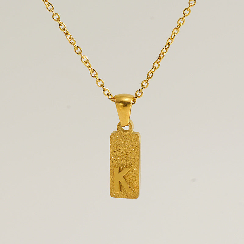 Urban Block Letter Necklace