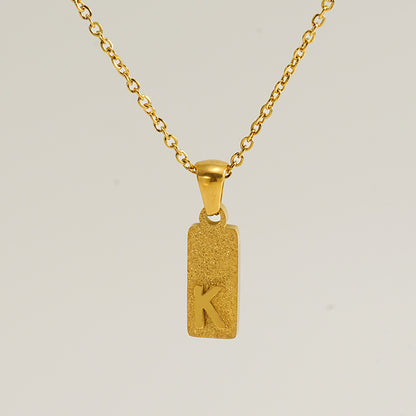 Urban Block Letter Necklace