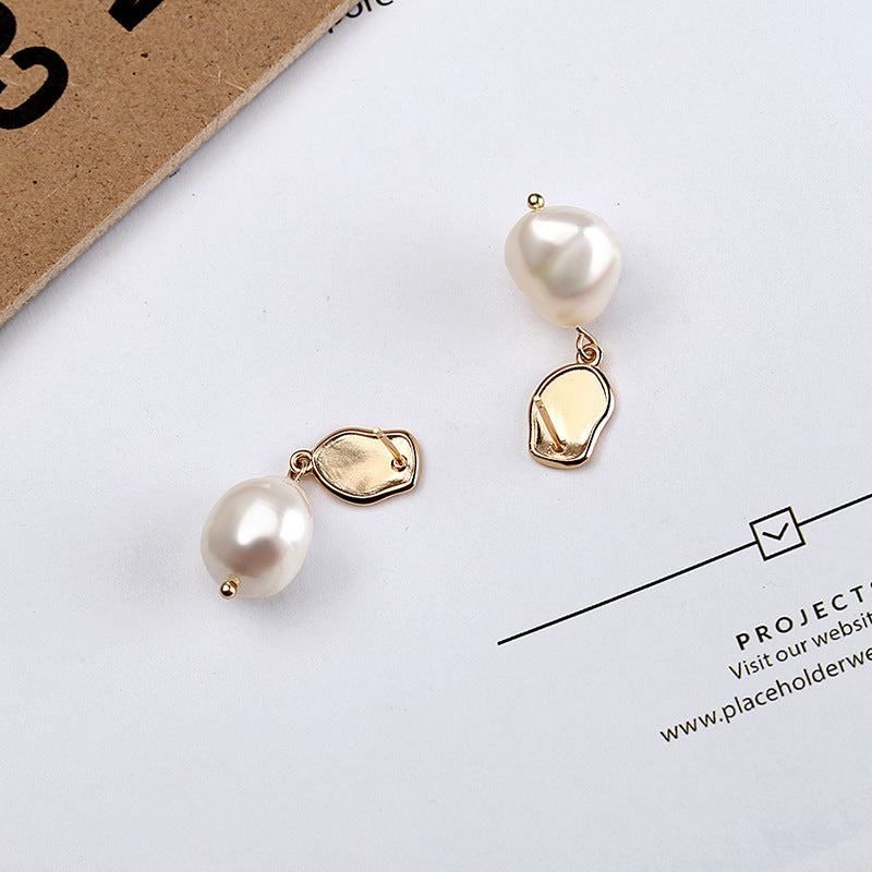 Sterling Silver Baroque Pearl Earings
