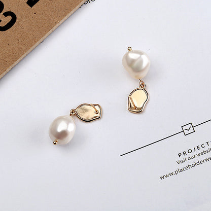 Sterling Silver Baroque Pearl Earings