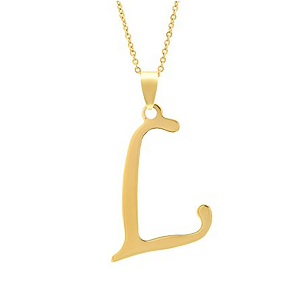 Elegant Flat Letter Necklace – Personalized Jewelry