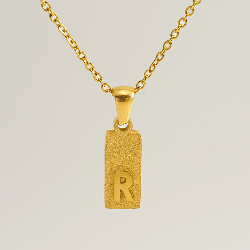 Urban Block Letter Necklace