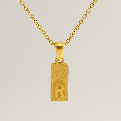 Urban Block Letter Necklace