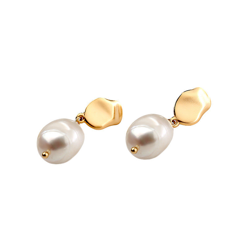 Sterling Silver Baroque Pearl Earings