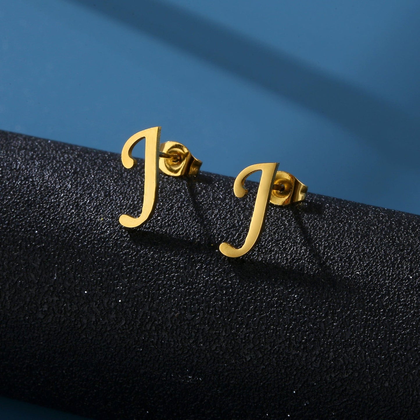 Golden Circle Initial Studs