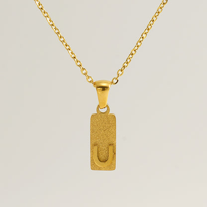 Urban Block Letter Necklace