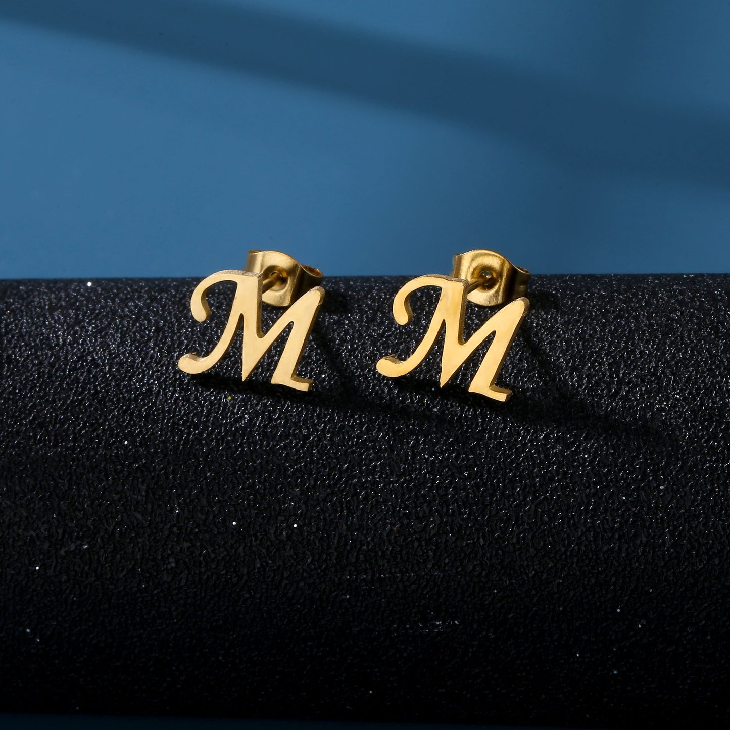 Golden Circle Initial Studs