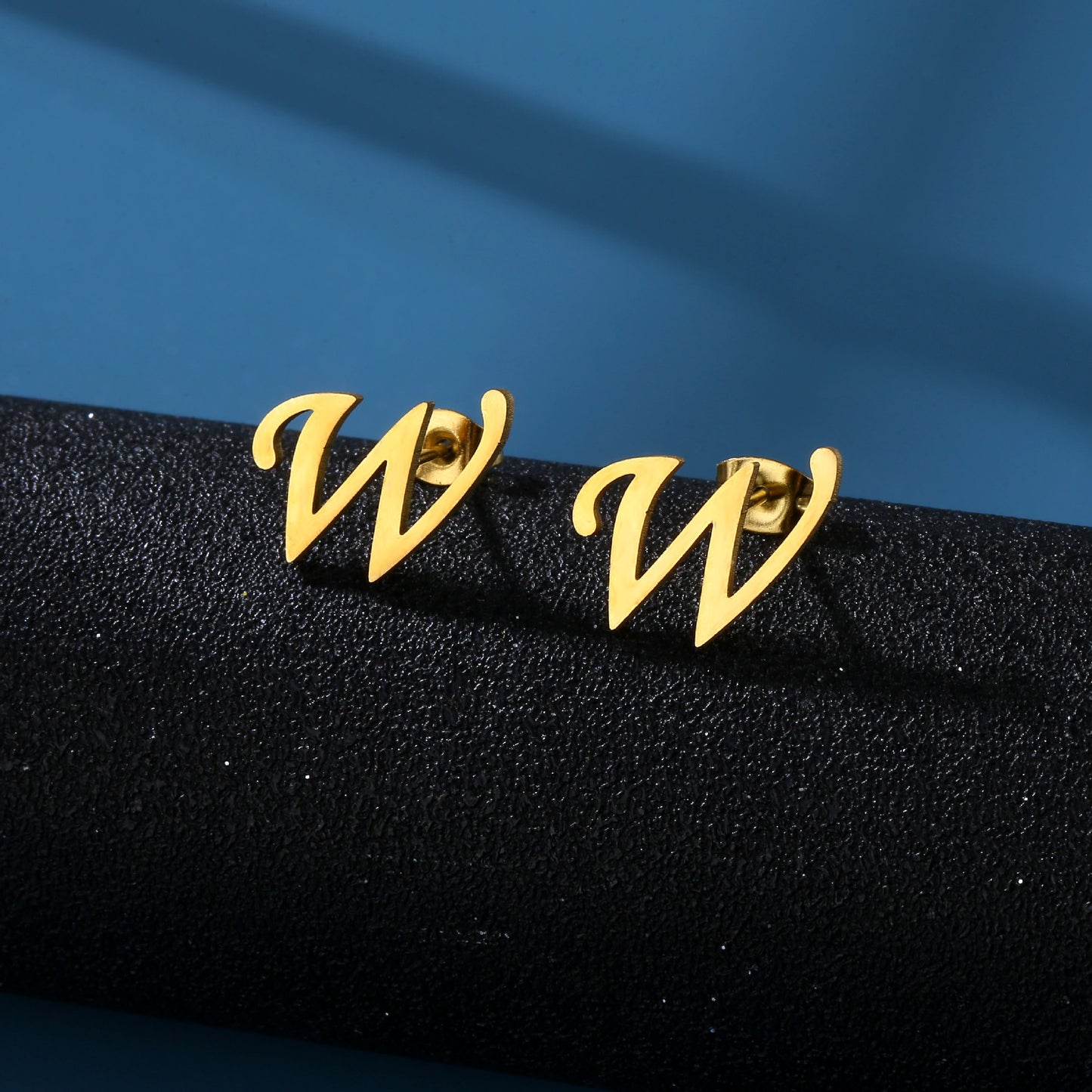 Golden Circle Initial Studs