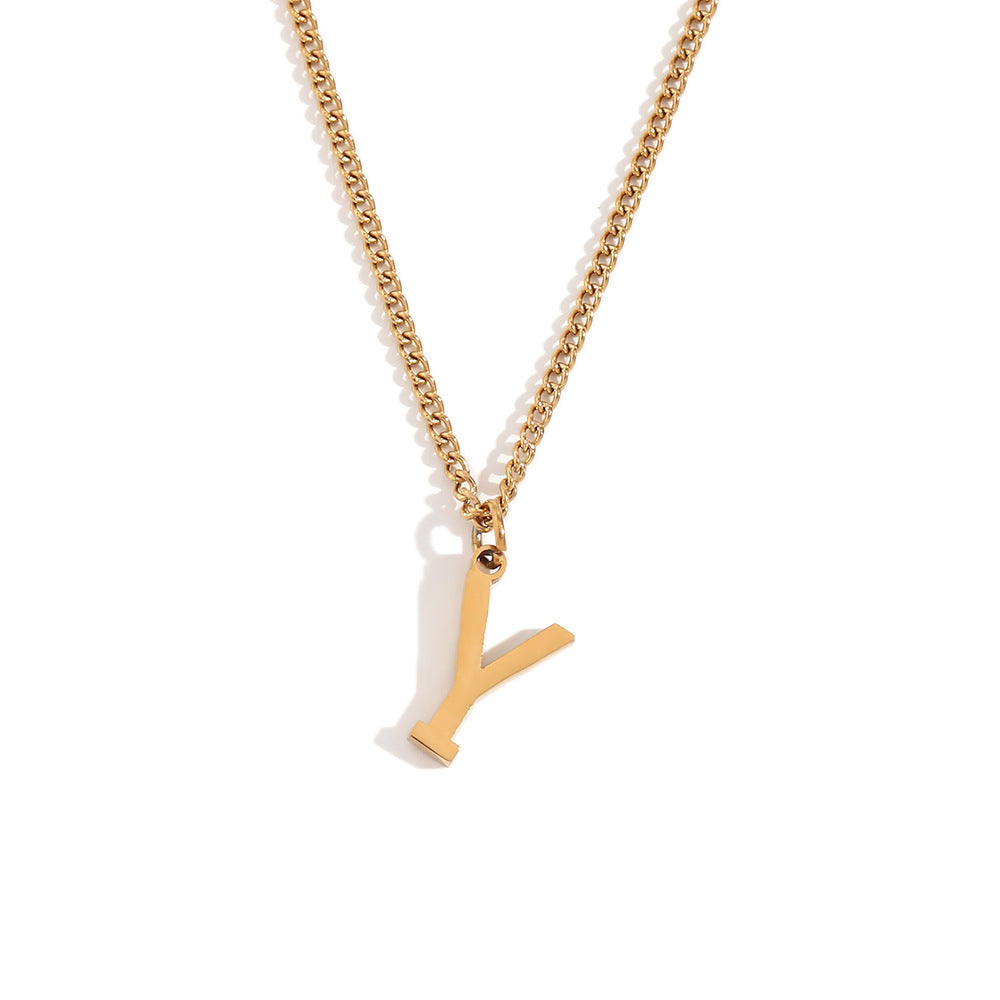 Timeless Gold Initial Pendant