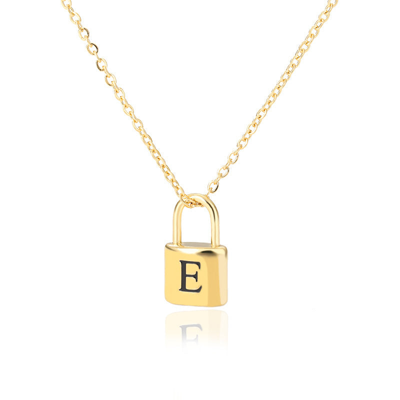 Lock & Love Initial Necklace