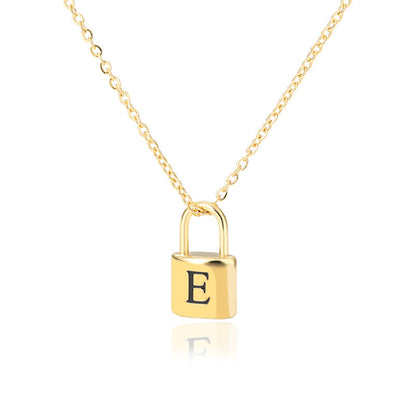 Lock & Love Initial Necklace