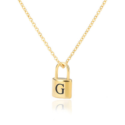 Lock & Love Initial Necklace
