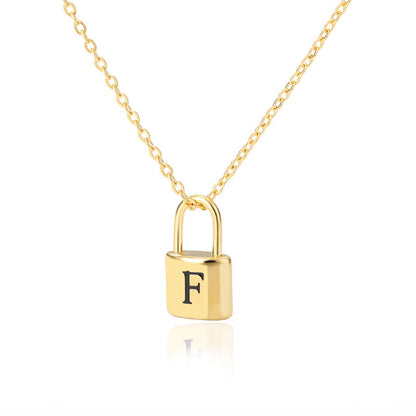 Lock & Love Initial Necklace