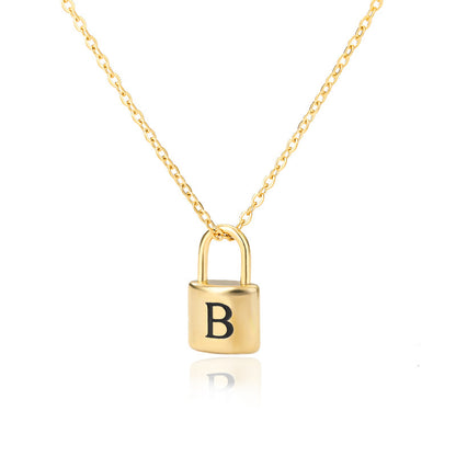 Lock & Love Initial Necklace