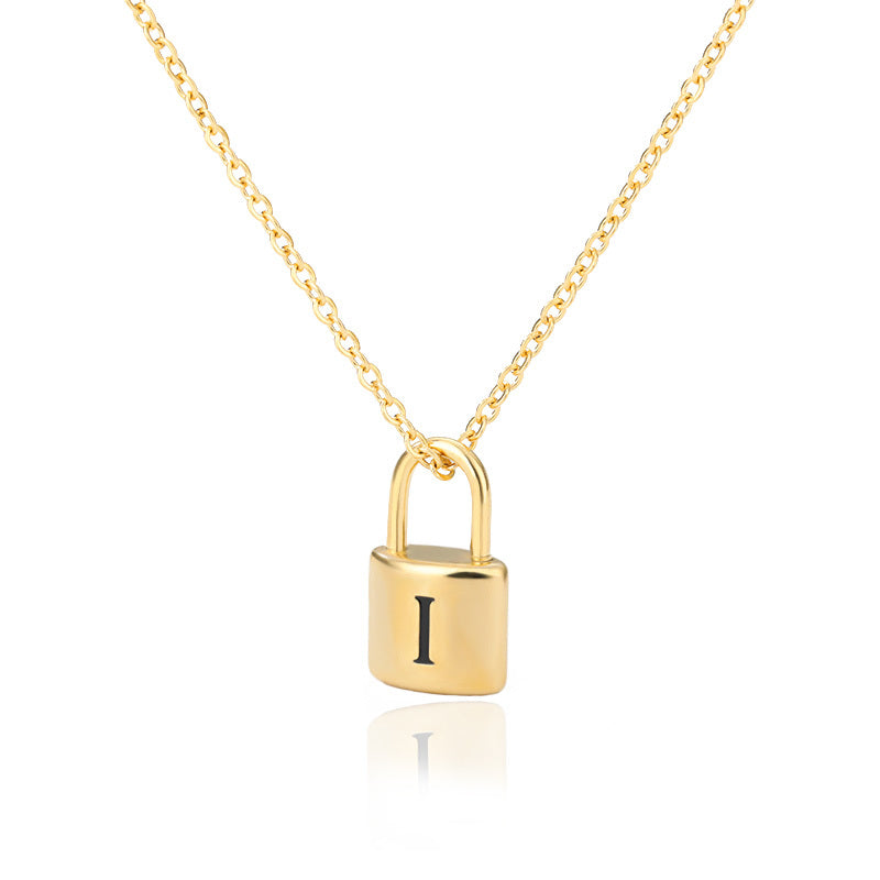 Lock & Love Initial Necklace