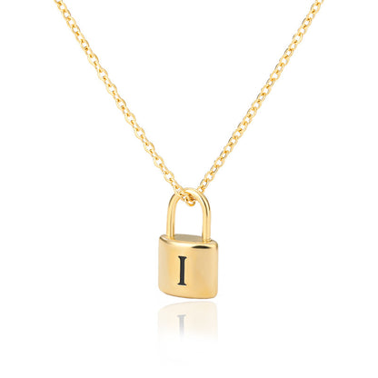 Lock & Love Initial Necklace