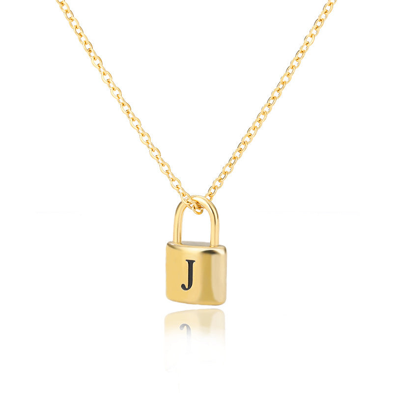Lock & Love Initial Necklace