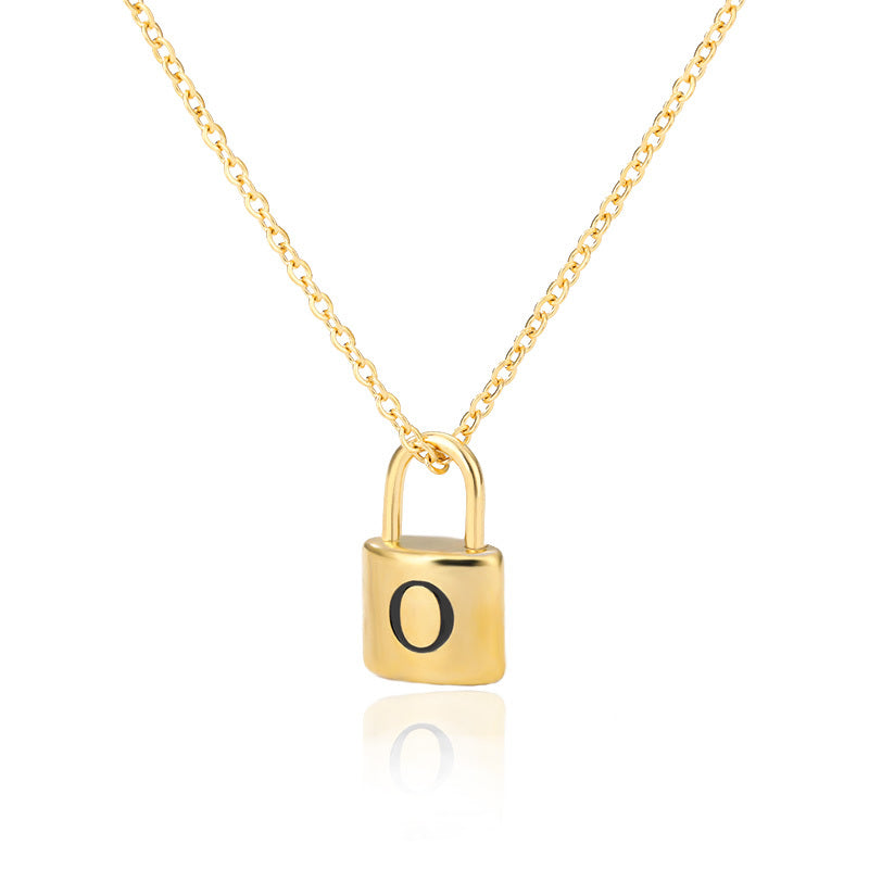Lock & Love Initial Necklace