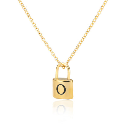 Lock & Love Initial Necklace