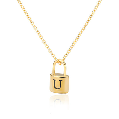 Lock & Love Initial Necklace