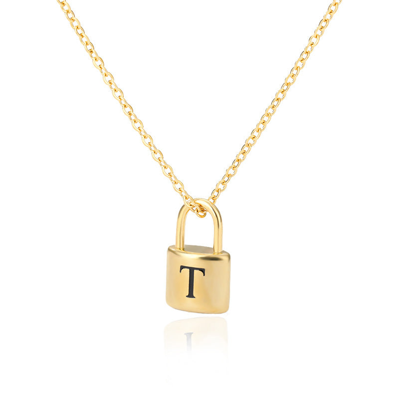 Lock & Love Initial Necklace