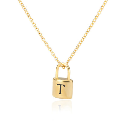 Lock & Love Initial Necklace