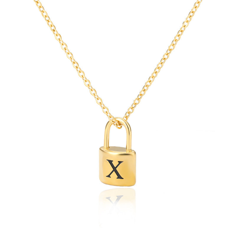 Lock & Love Initial Necklace