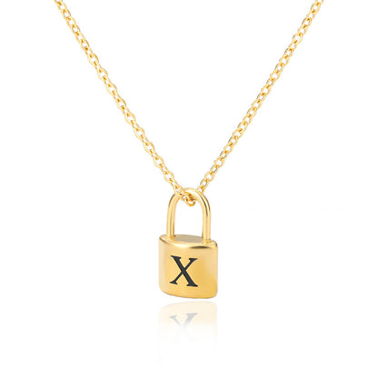 Lock & Love Initial Necklace
