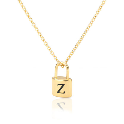 Lock & Love Initial Necklace
